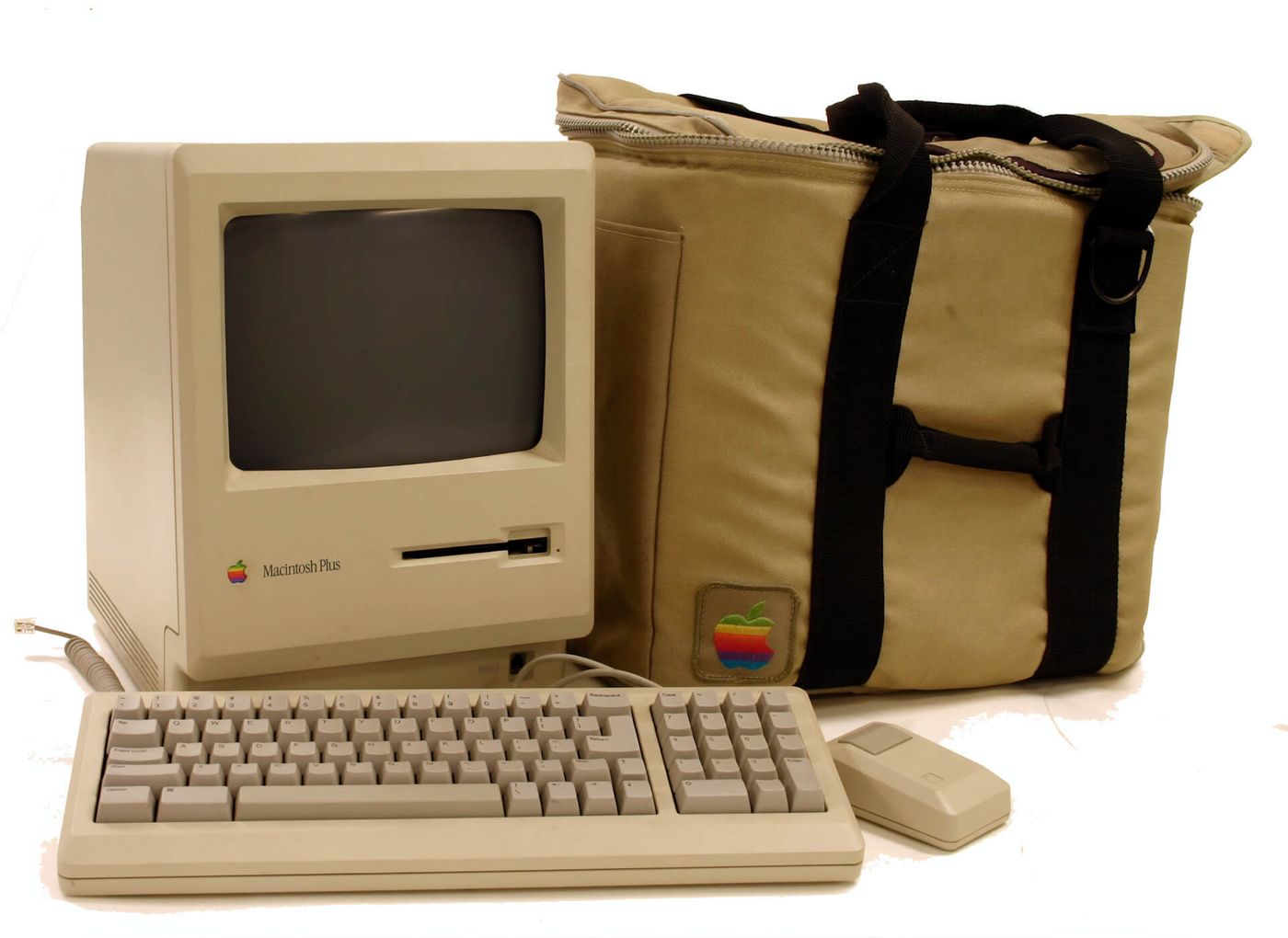 Oude mac met rugzak